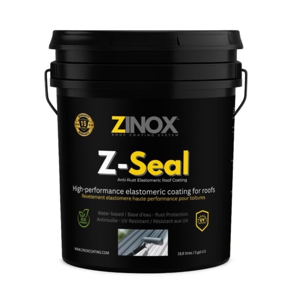 🏠Peinture de toiture élastomère 100 % acrylique renforcée à l’oxyde de zinc