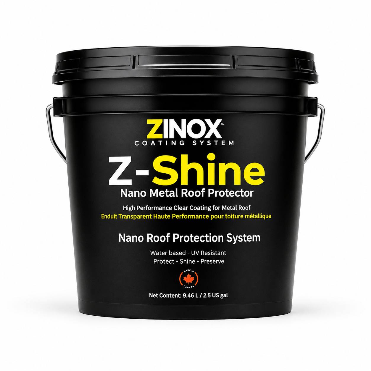 Z-Shine Revêtement transparent lustré pour toiture métallique